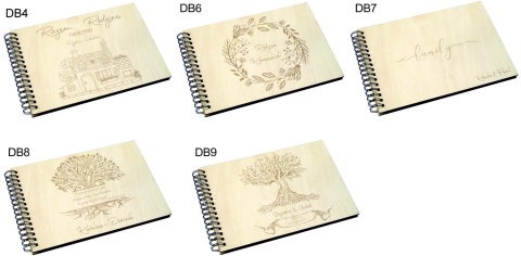 Album drewniany 64 wzorów grawer,22x30cm poziom