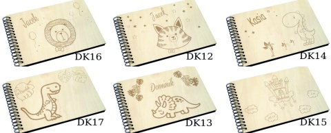 Album drewniany 64 wzorów grawer,22x30cm poziom