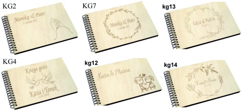 Album drewniany 64 wzorów grawer,22x30cm poziom