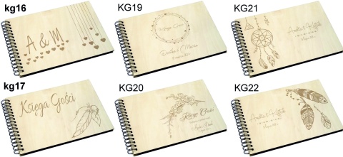 Album drewniany 64 wzorów grawer,22x30cm poziom