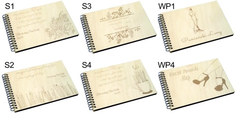 Album drewniany 64 wzorów grawer,22x30cm poziom