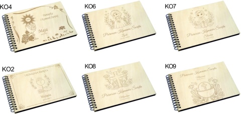 Album drewniany 64 wzorów grawer,22x30cm poziom