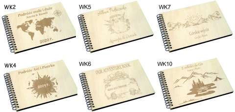 Album drewniany 64 wzorów grawer,22x30cm poziom