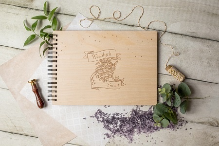 Album drewniany 64 wzorów grawer,22x30cm poziom