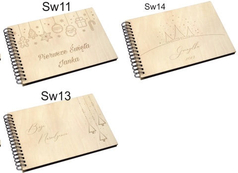 Album drewniany 64 wzorów grawer,22x30cm poziom