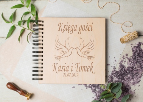 Księga Gości ślubna 22×22 cm