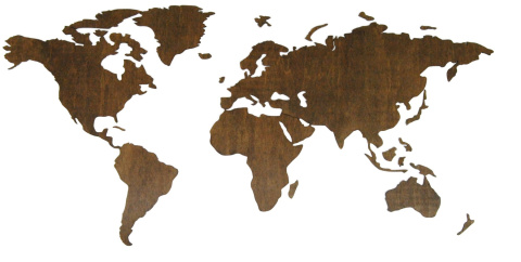 DREWNIANA MAPA ŚWIATA 120X60CM RÓŻNE KOLORY DREWNIANA MAPA ŚWIATA 120X60CM RÓŻNE KOLORY